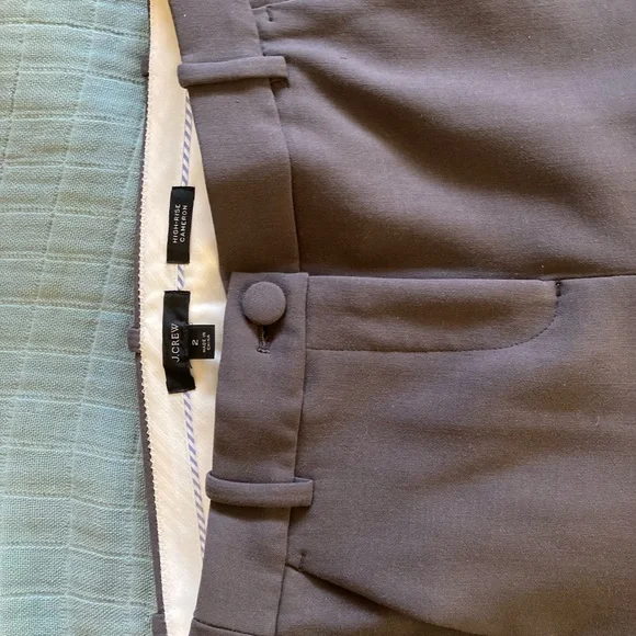 J. Crew Cameron High Rise Trousers (dark grey) - Picture 3 of 5